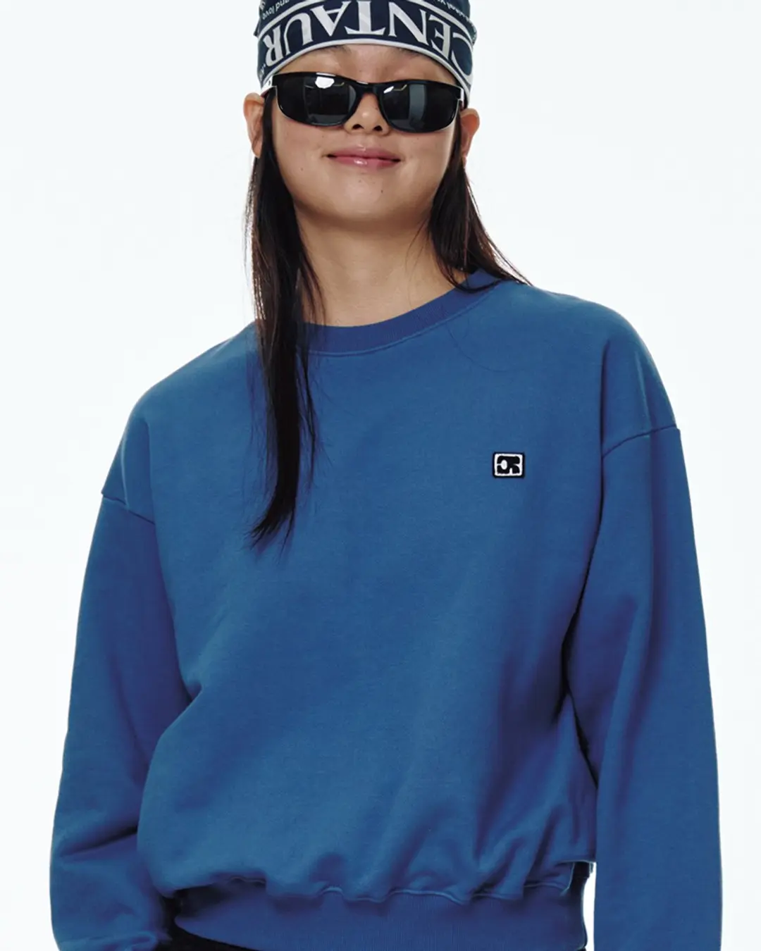 센토르 CENTAUR EMBLEM PATCH SWEATSHIRT_BLUE 상품 이미지 2