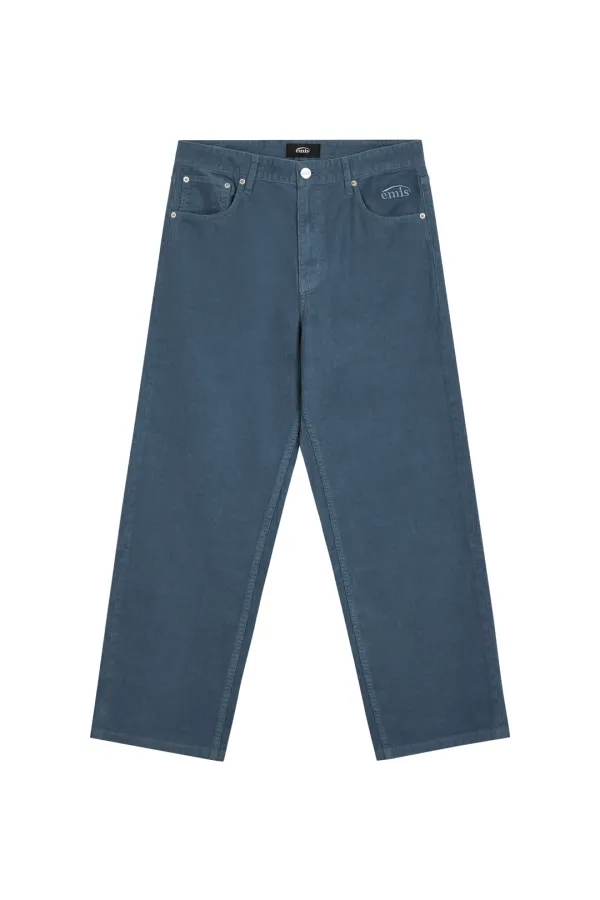 CORDUROY PANTS-BLUE