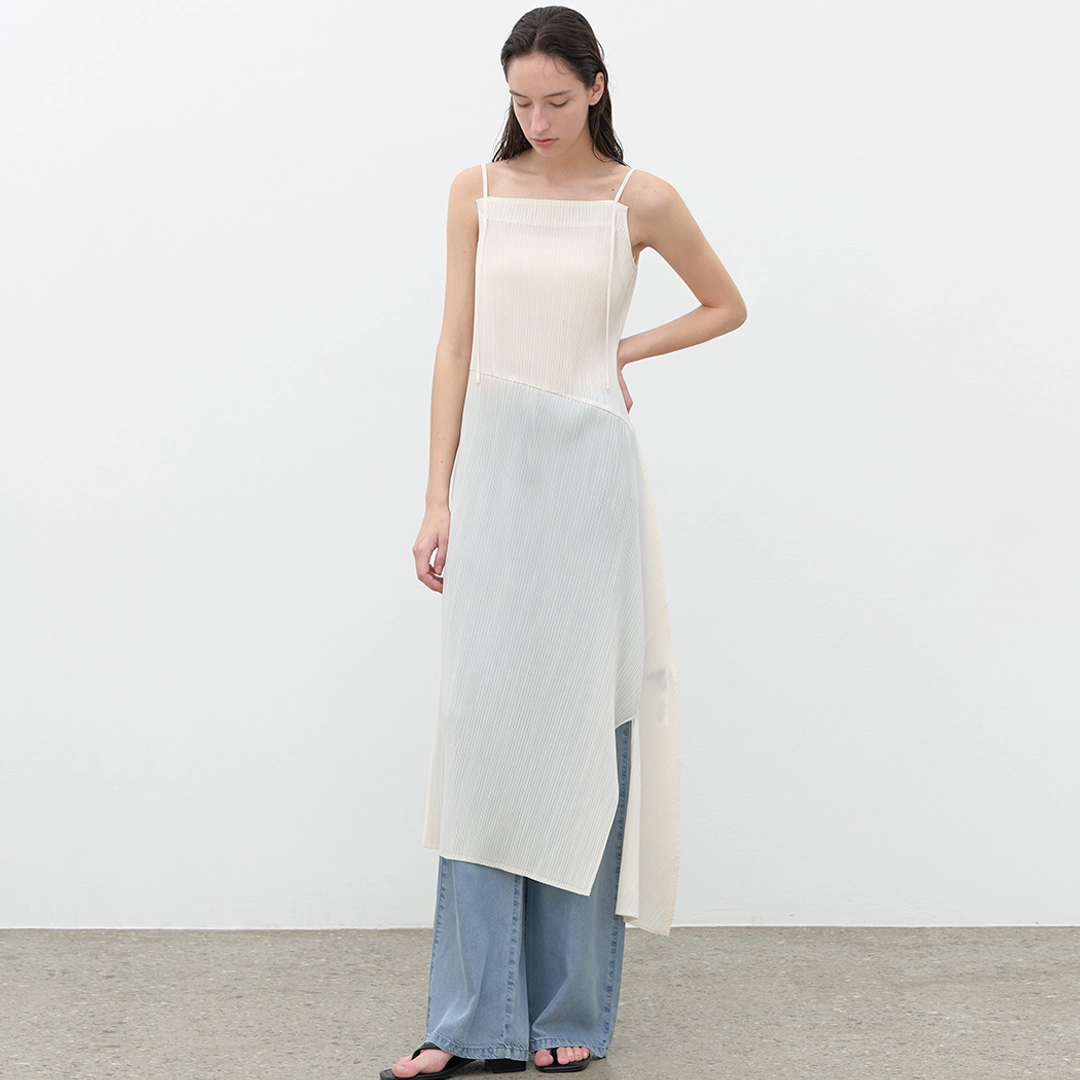 아뜰리에 나인 (OP-6307)PLEATS STRING LAYERED DRESS 상품 이미지 2
