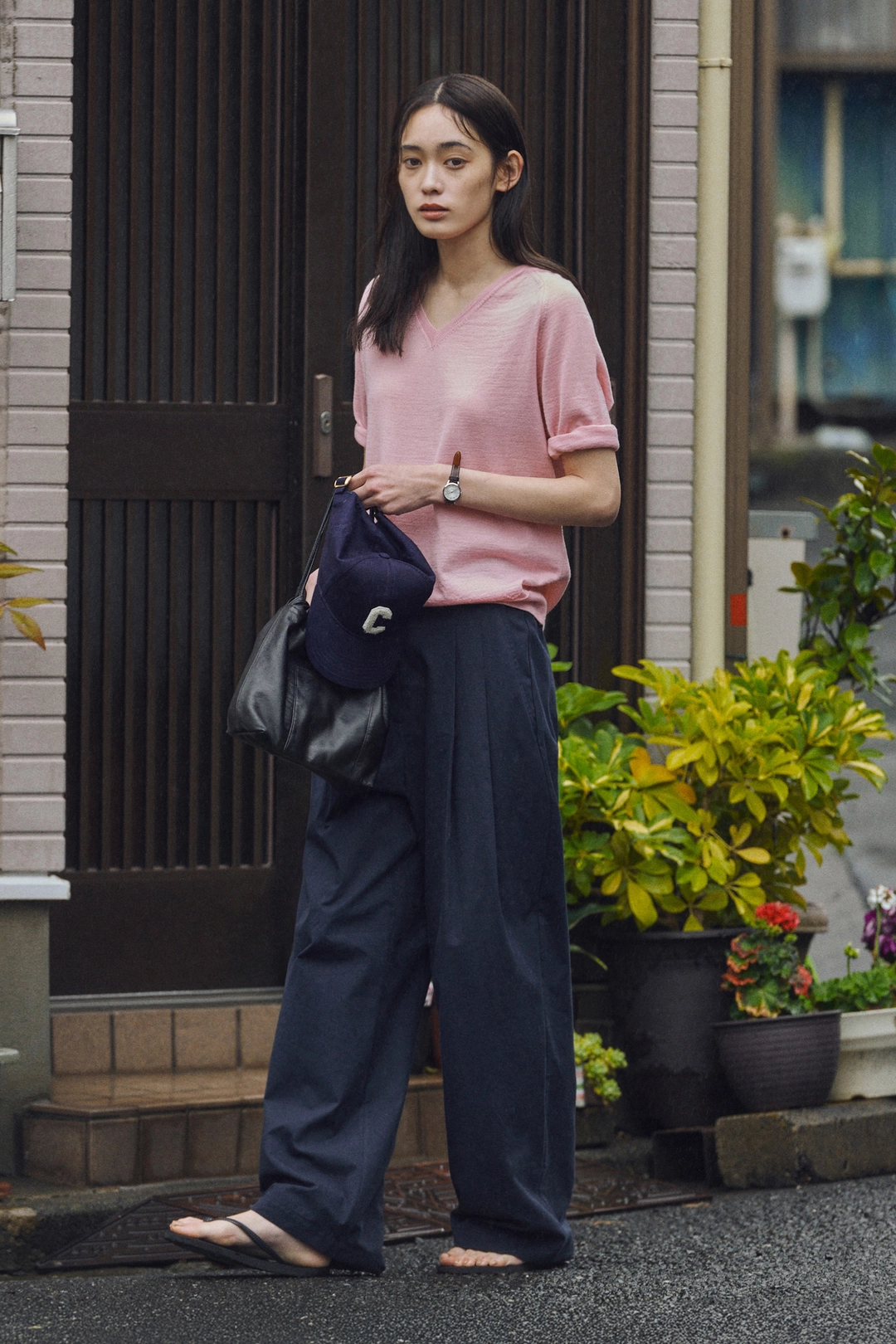 세이지먼트 RODA COTTON PANTS_NAVY 상품 이미지 2