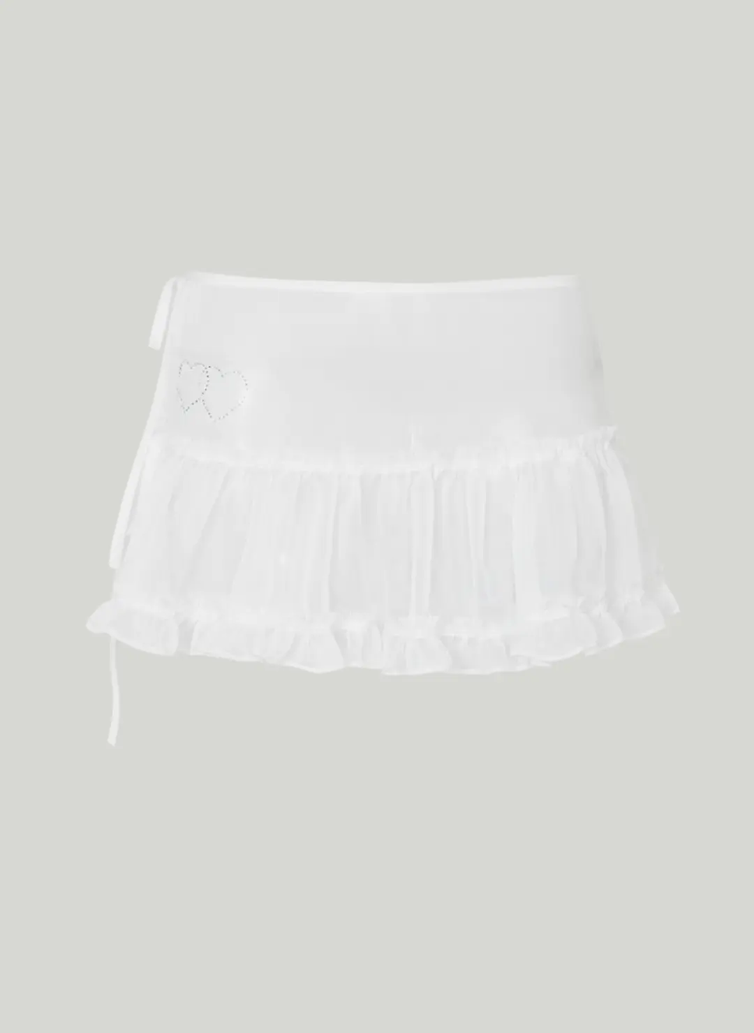 루루서울 Glow Sheer Layering Skirt  (White) 상품 이미지 3