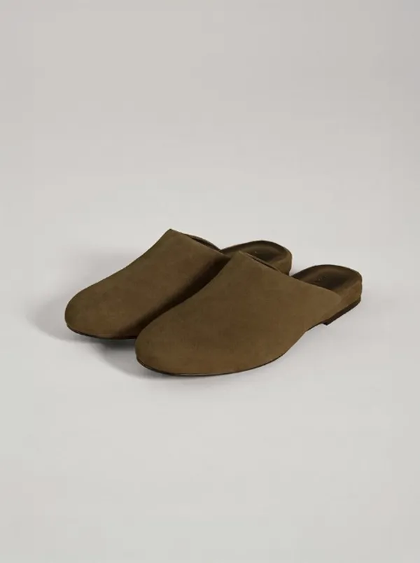 Tazz suede mules - Khaki