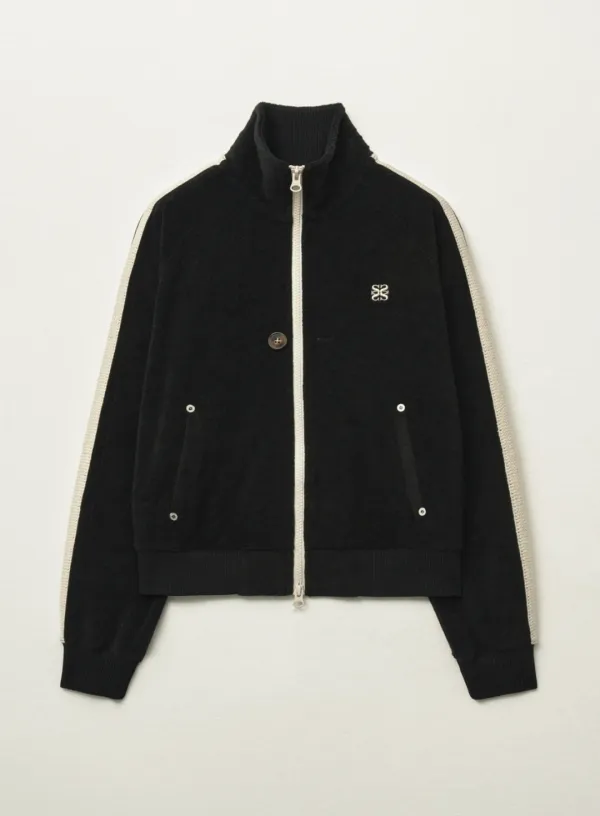 (W) Lawton Terry Track Zip-up Jacket - Black