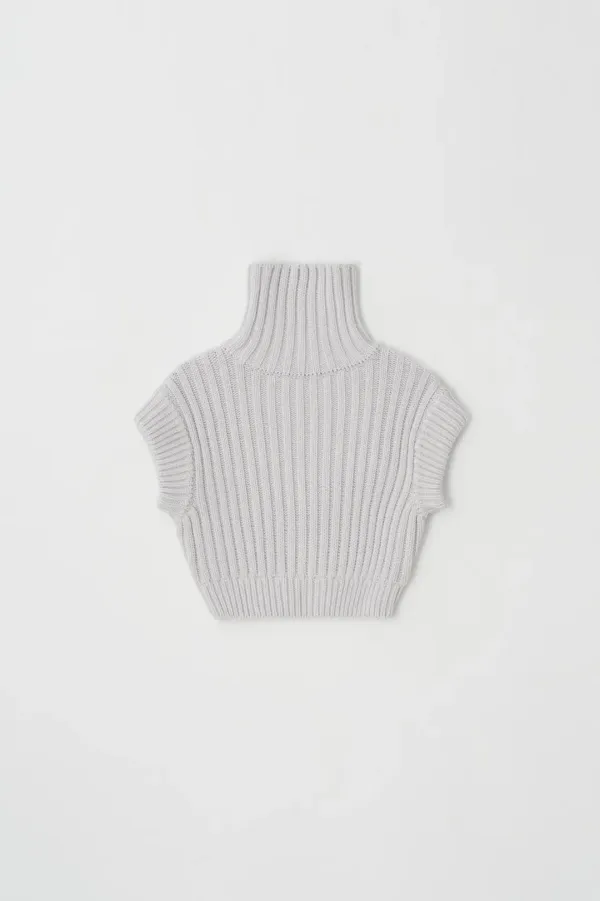 cotton polar vest (mineral)