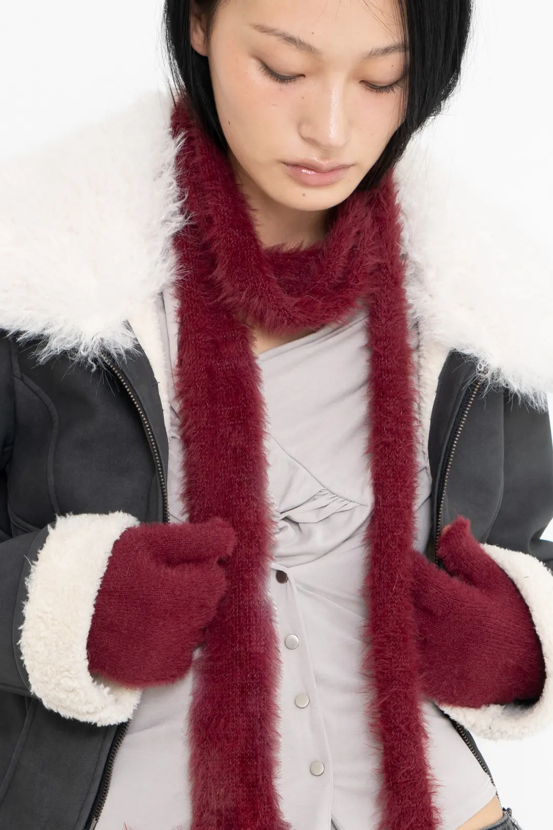 2000아카이브 ANGEL WING GLOVES (WINE) 상품 이미지 2