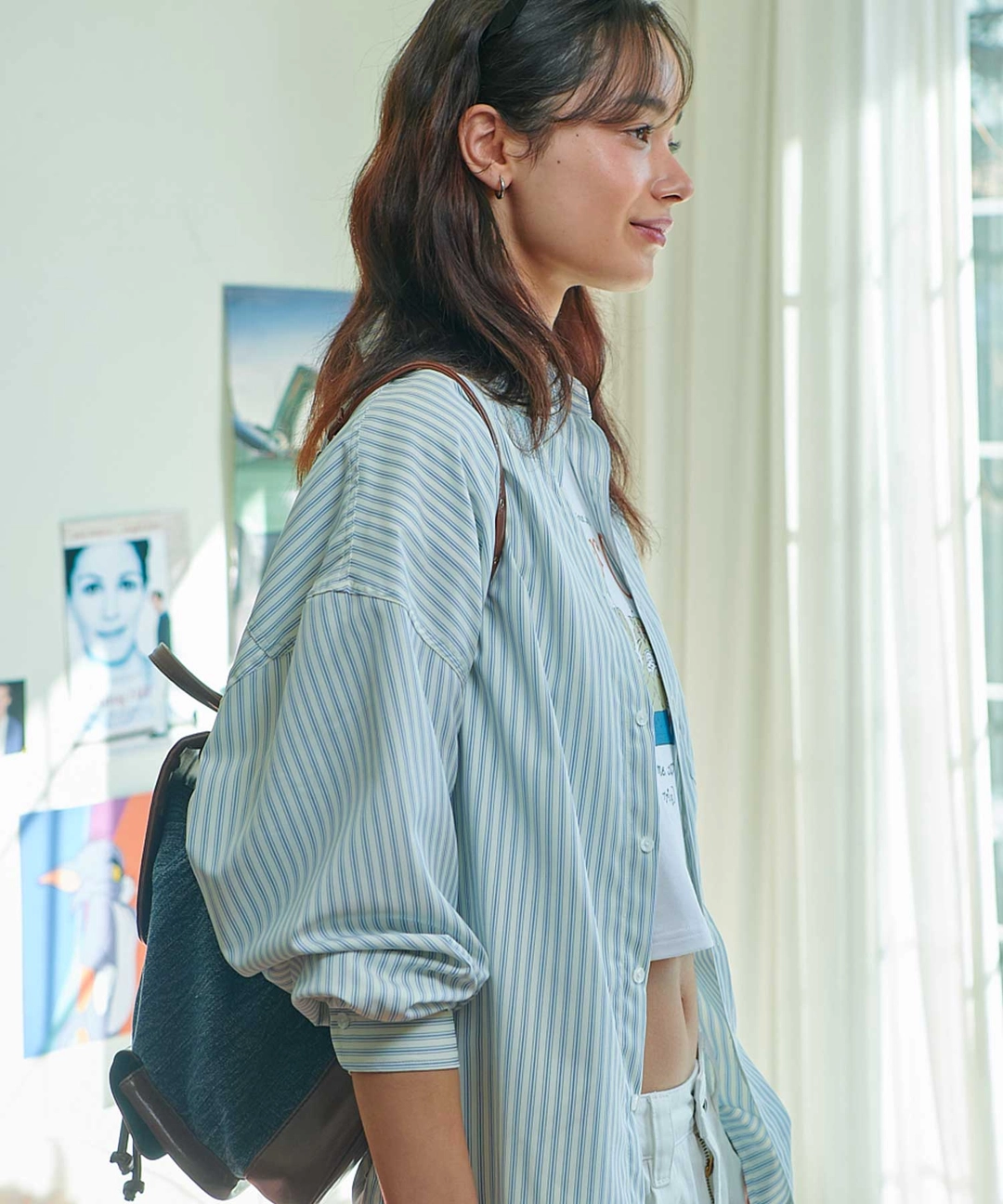 비터셀즈 Murphy Overfit Shirt-Blue 상품 이미지 1