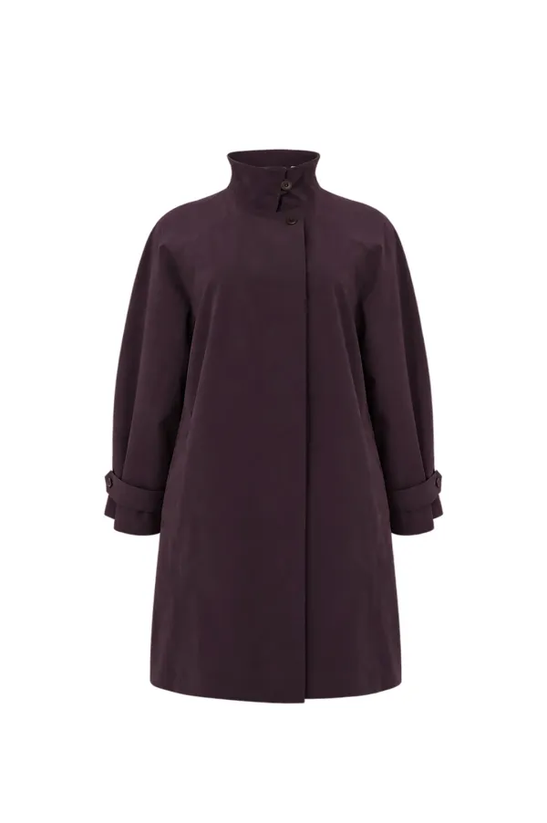 COTTON RAGLAN COAT (PURPLE)