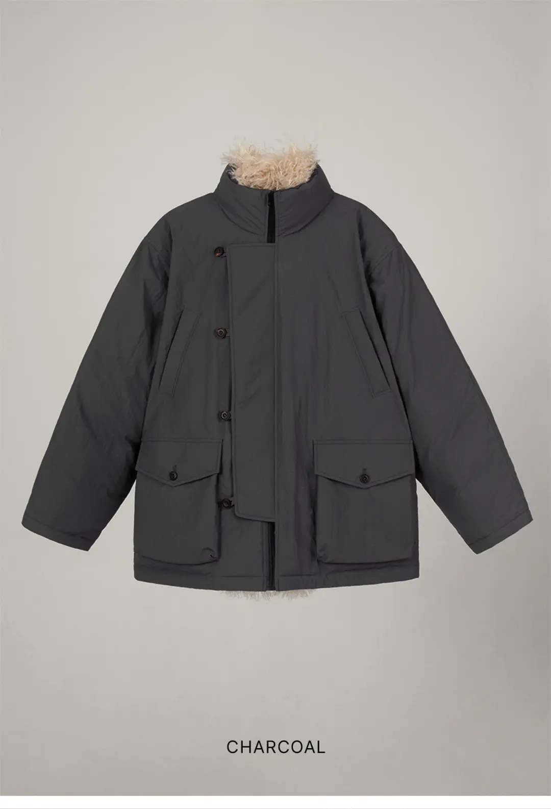 오버듀플레어 FUR HIGH NECK DOWN JUMPER 상품 이미지 3