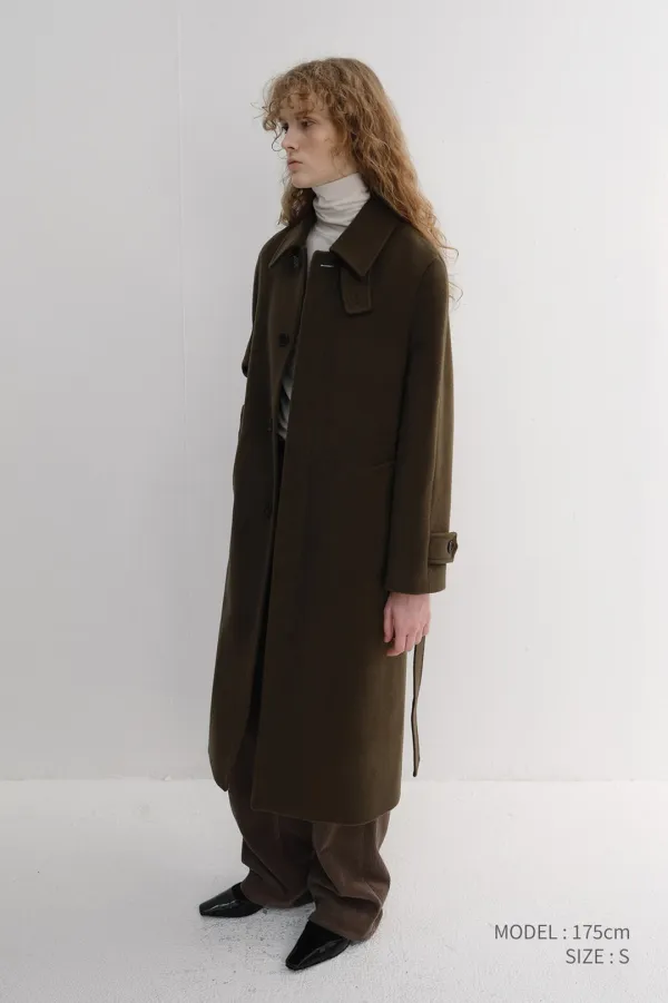 UNISEX BELTED CASHMERE MAC COAT MOCHA BROWN_UDCO6D123W2