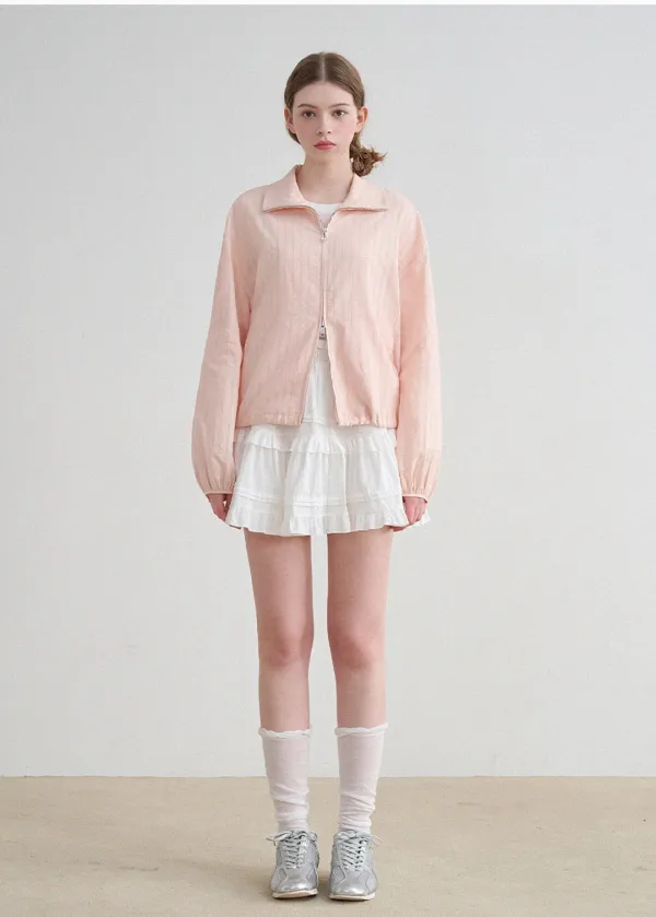  [44-120]  Nibble Lace String Blouson  니블 레이스 스트링 블루종 (봄-가을-데일리룩-러블리룩-빈티지룩-유니크룩-페미닌룩-레이스-스트링-블루종-봄점퍼-자체제작-빅사이즈) 