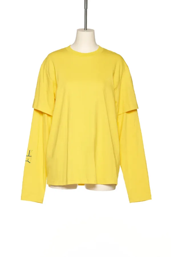 PS25 YELLOW DOUBLE SLEEVE T-SHIRT