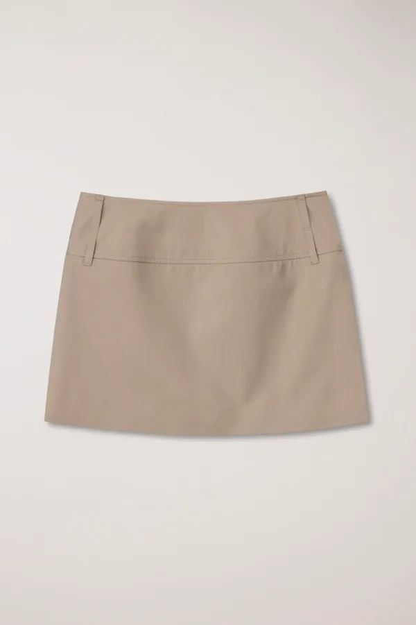 MICRO MINI SKIRT BEIGE_UDSK6A205I2