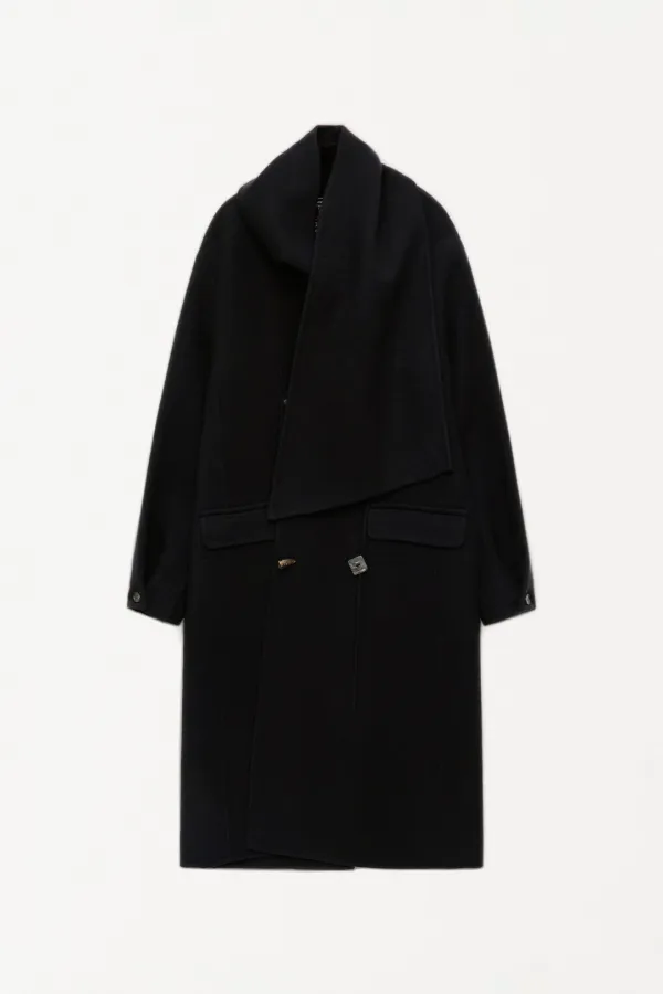 Lavita Handmade Scarf Coat (Solid)