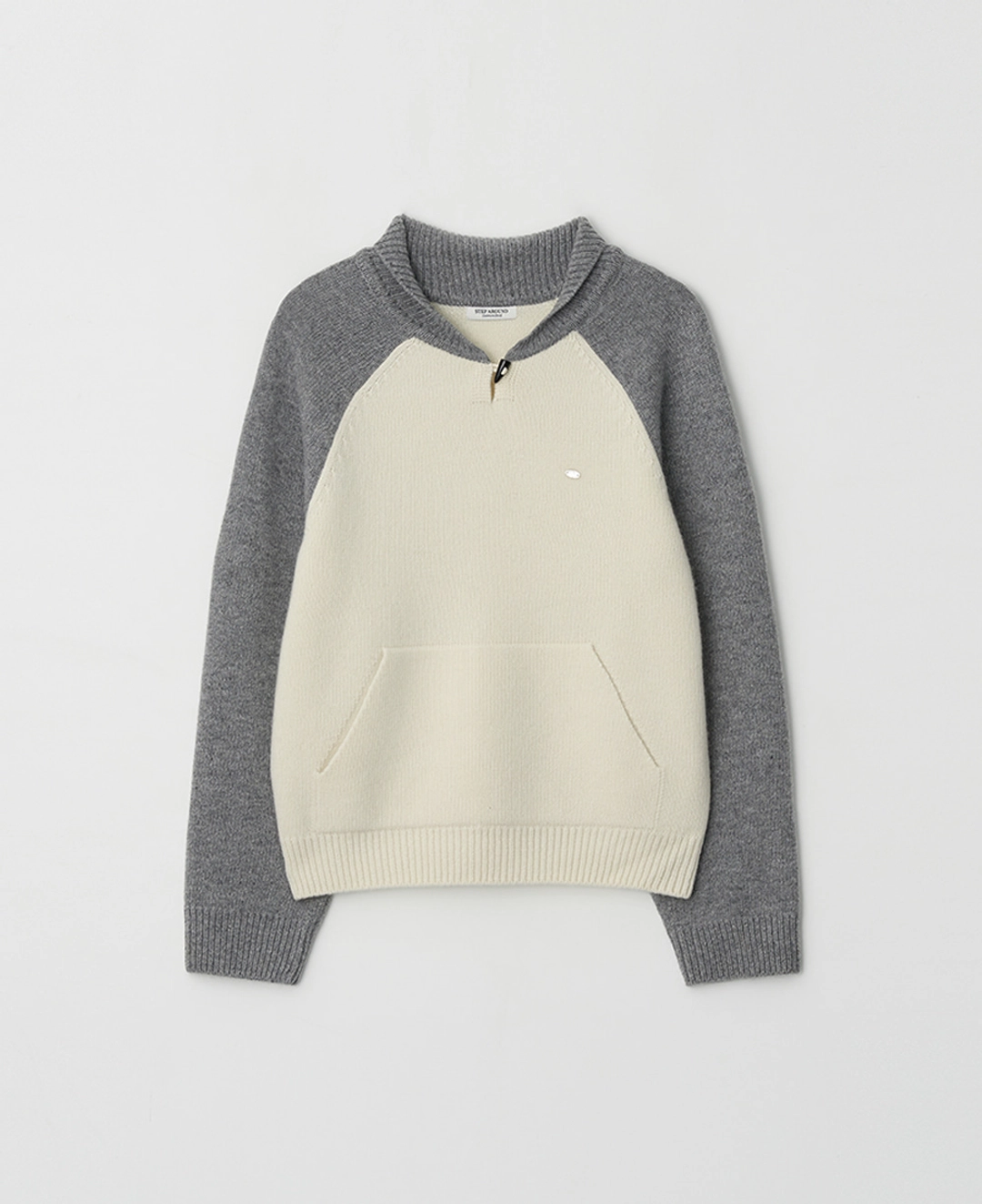 스텝어라운드 Cashmere Shawl Collar Toggle Knit_GREY 상품 이미지 3