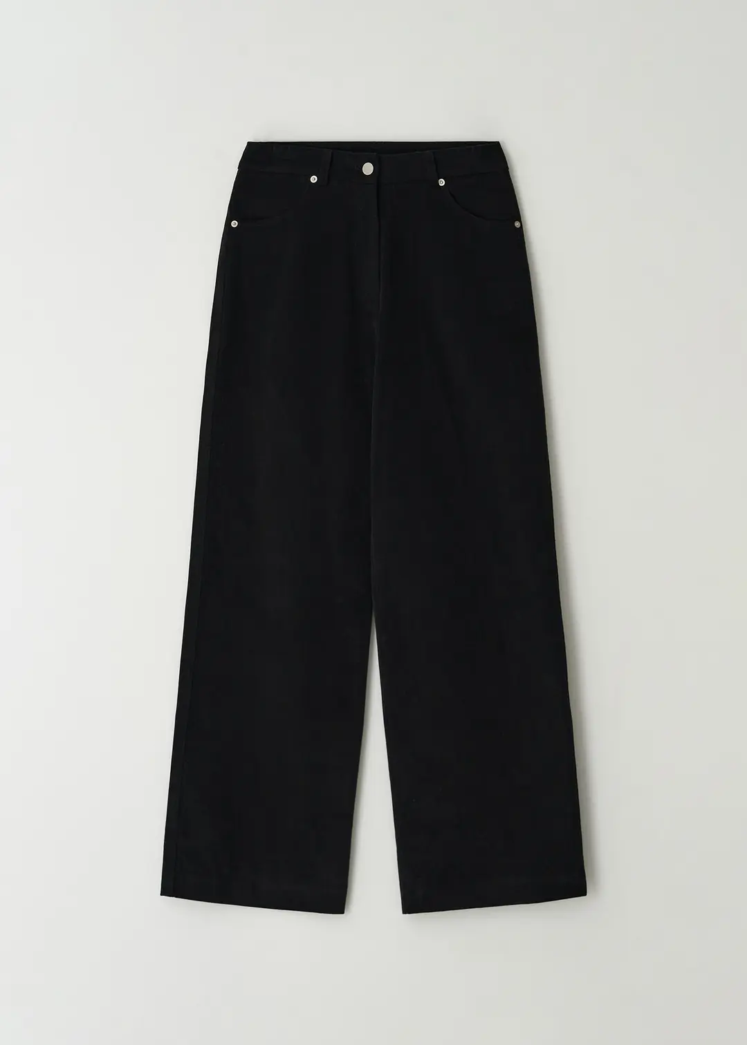 더라이 Twill Cotton Straight Pants(Black) 상품 이미지 3