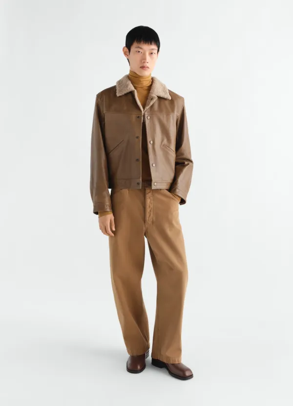 OVERSIZED WORKWEAR PANTS IN HEAVY GARMENT-DYED BROKEN TWILL