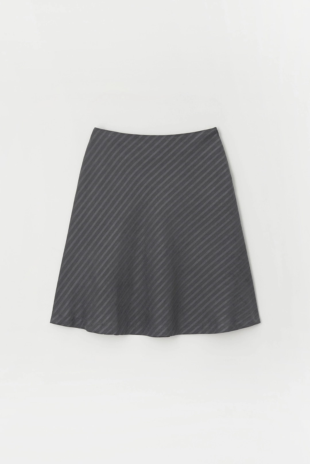 브렌다 브렌든 stripe midi skirt - charcoal 상품 이미지 2