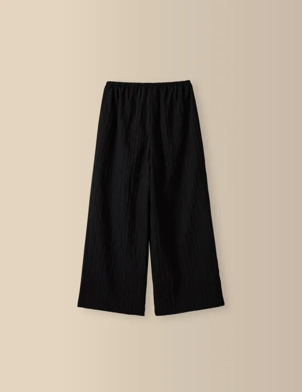 2nd / Riviera Pleats Pants (Black)