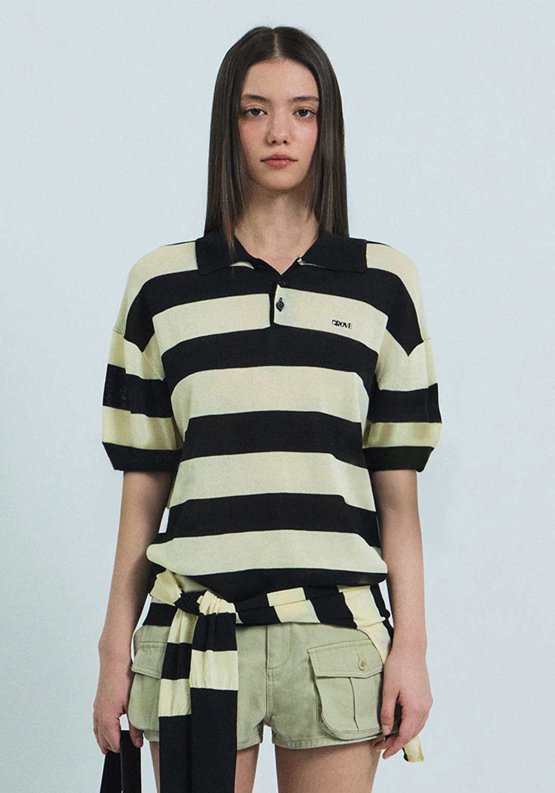 그로브 REEF STRIPE COLLAR KNIT 상품 이미지 2