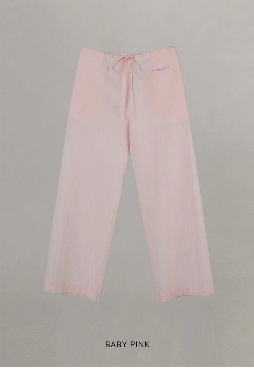 오버듀플레어 COTTON SHEER PANTS_BABY PINK 상품 이미지 3