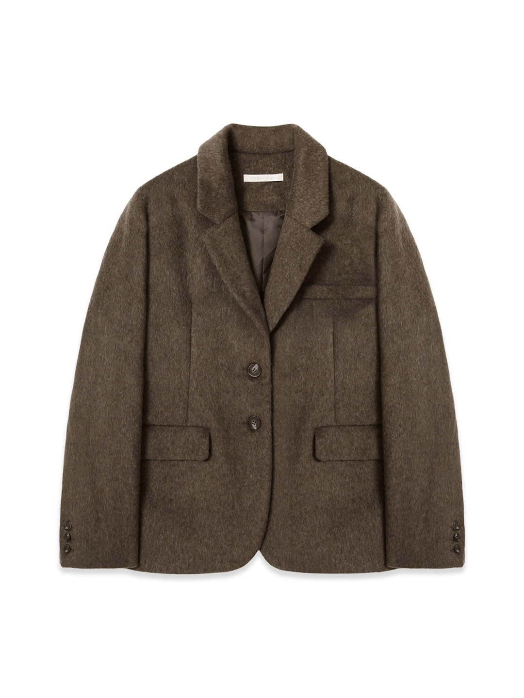 마가린핑거스 CLASSIC SINGLE WOOL JACKET (BROWN) 상품 이미지 3