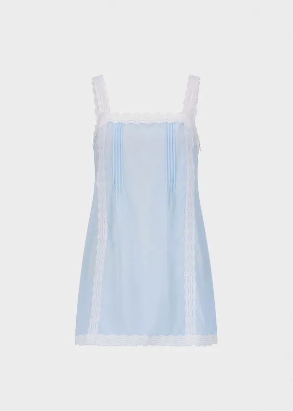 Dolly Lace Tunic Powder Blue - Practical and Realistic
