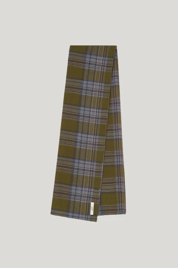 [2nd] autumn check muffler_olive [09/21예약배송]