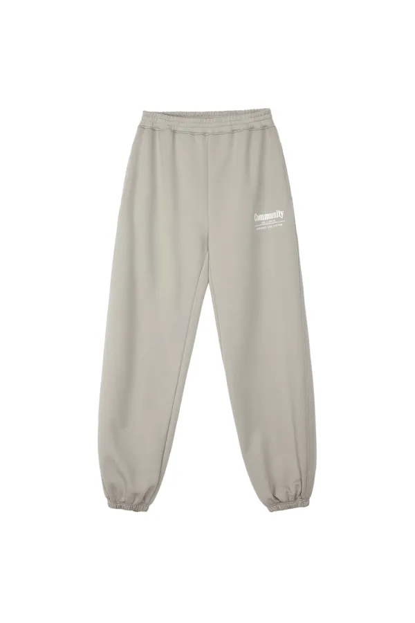 RR LOGO LOUNGE PANTS - BEIGE