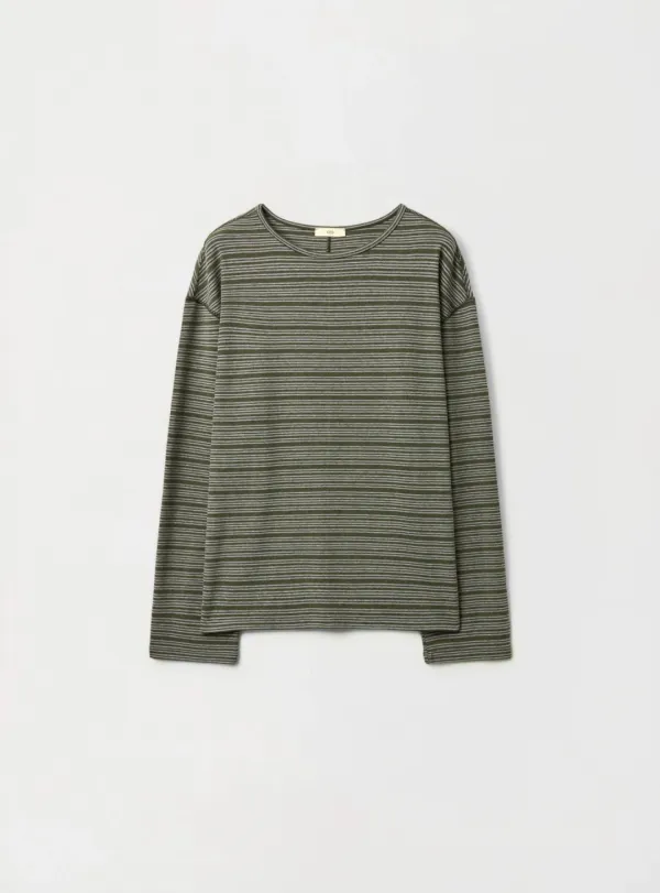 게드 - BROOKS LONG SLEEVE TOP - OLIVE