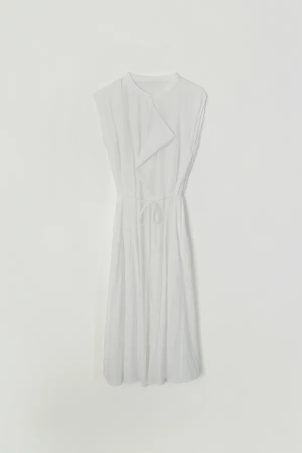 SELIN COWL-NECK STRAP LONG DRESS_IVORY