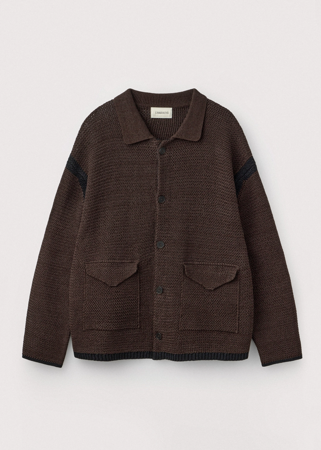우마뭉 Paper yarn crochet jacket_Umber 상품 이미지 3