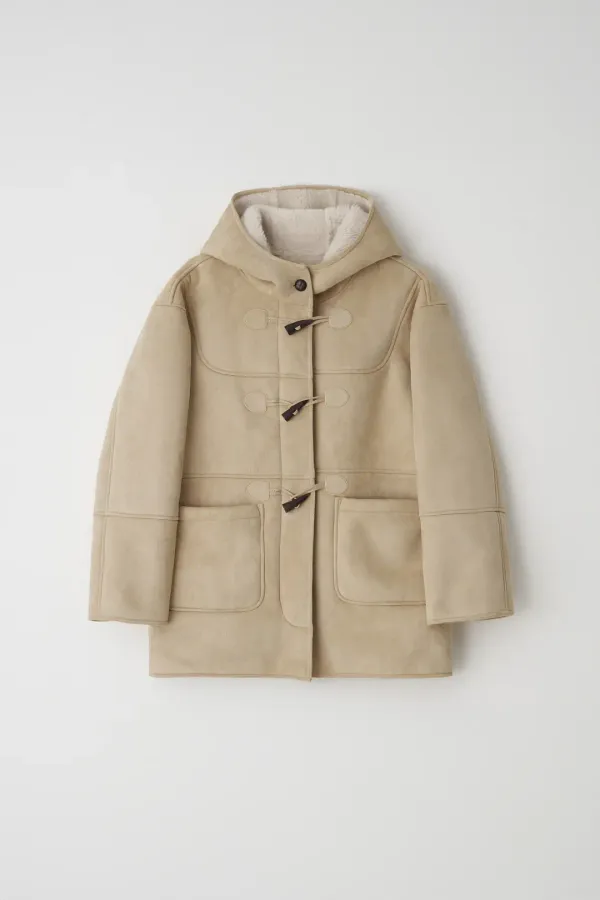 teddy hoody mustang (beige)