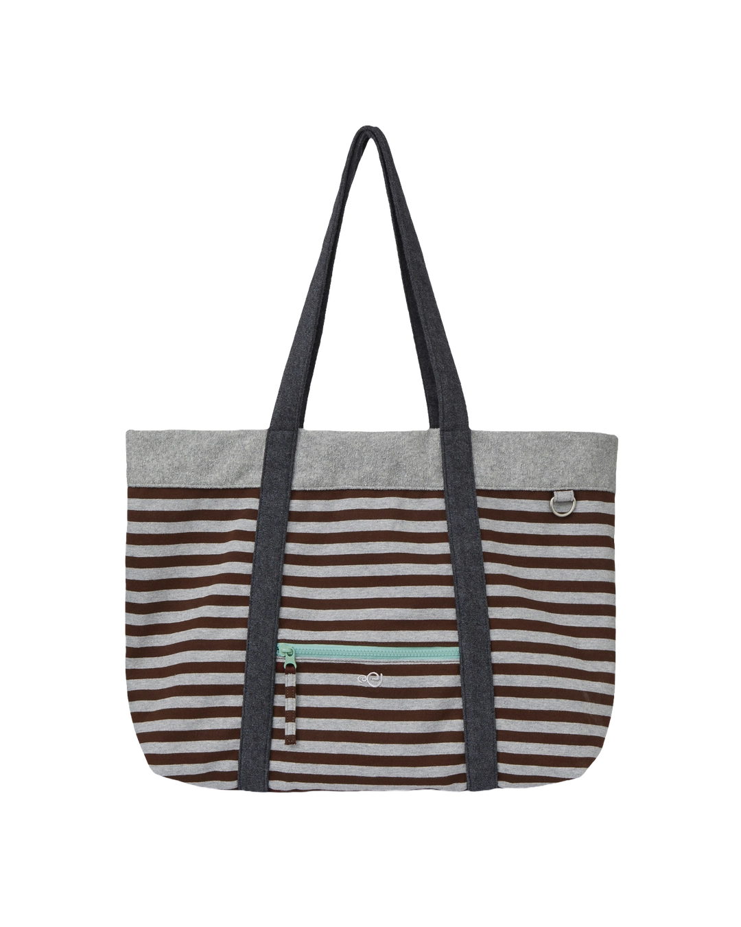 에이이에이이 STRIPE BIG TOTE BAG [BROWN] 상품 이미지 1