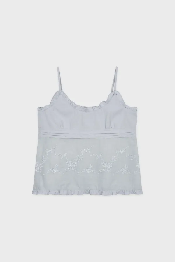 Rose Cotton Sleeveless (Light Blue)