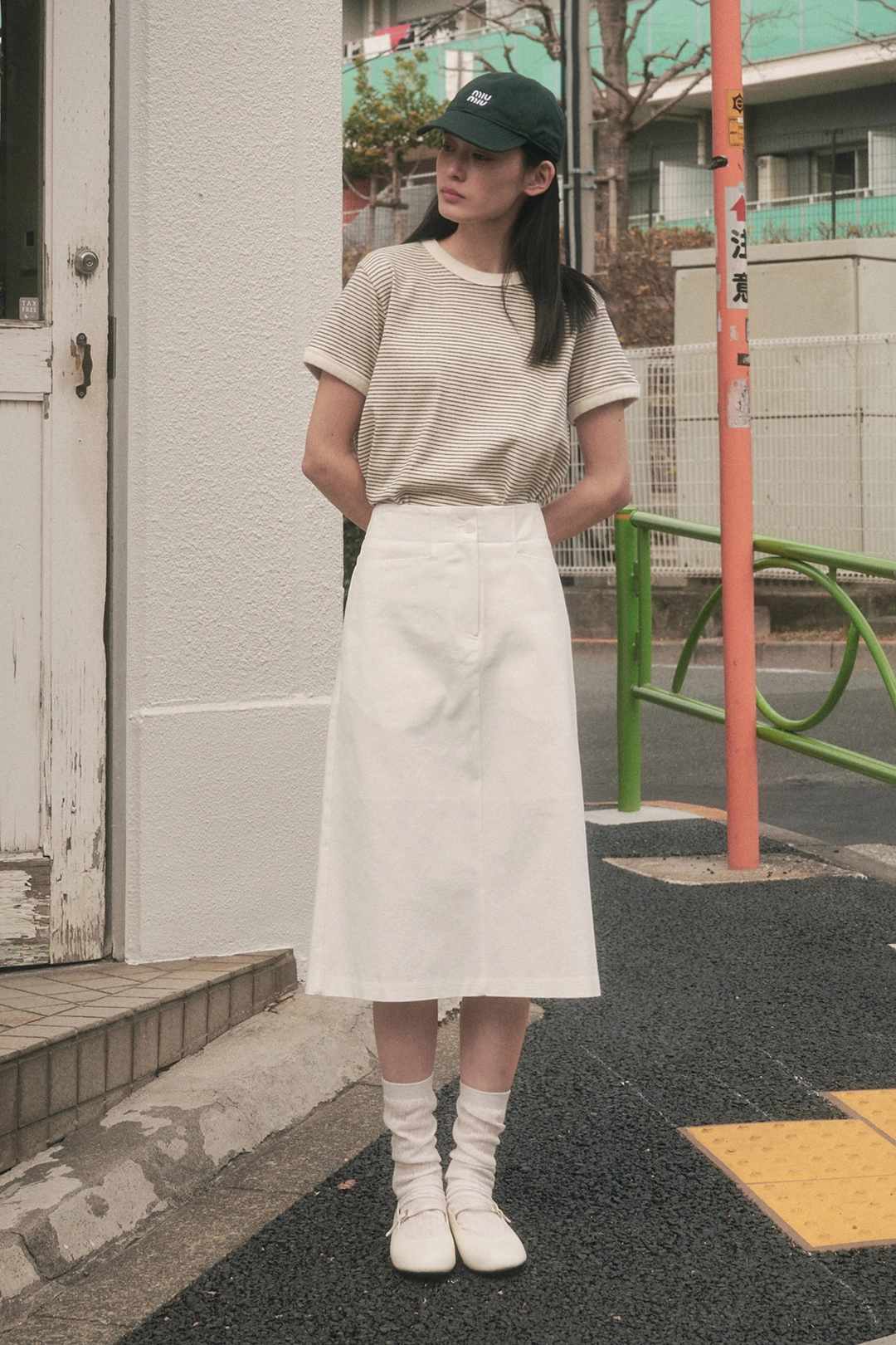 세이지먼트 LOMON COTTON HALF SKIRT_IVORY 상품 이미지 2