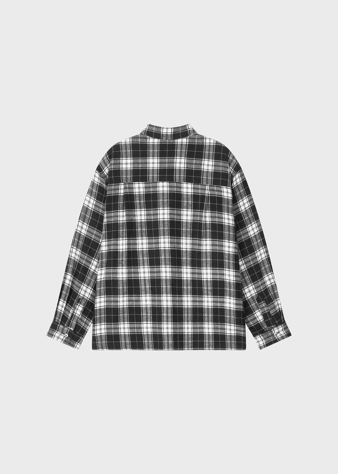 프랙티컬 앤 리얼리스틱 [2nd] Plaid Shirt Jacket Black 상품 이미지 3