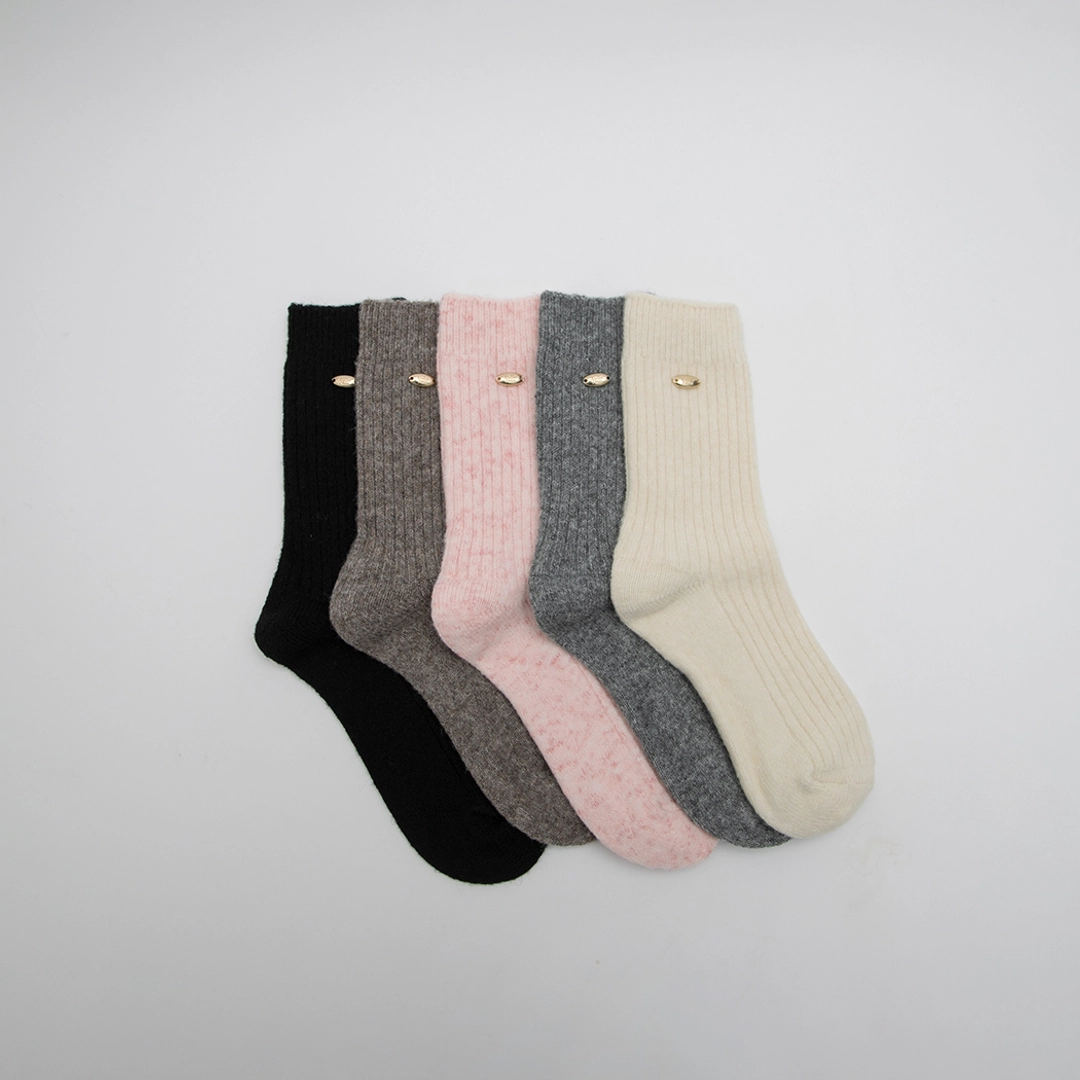 아뜰리에 나인 (Z-SC-0044)HAIRY RIBBED SOCKS 상품 이미지 2