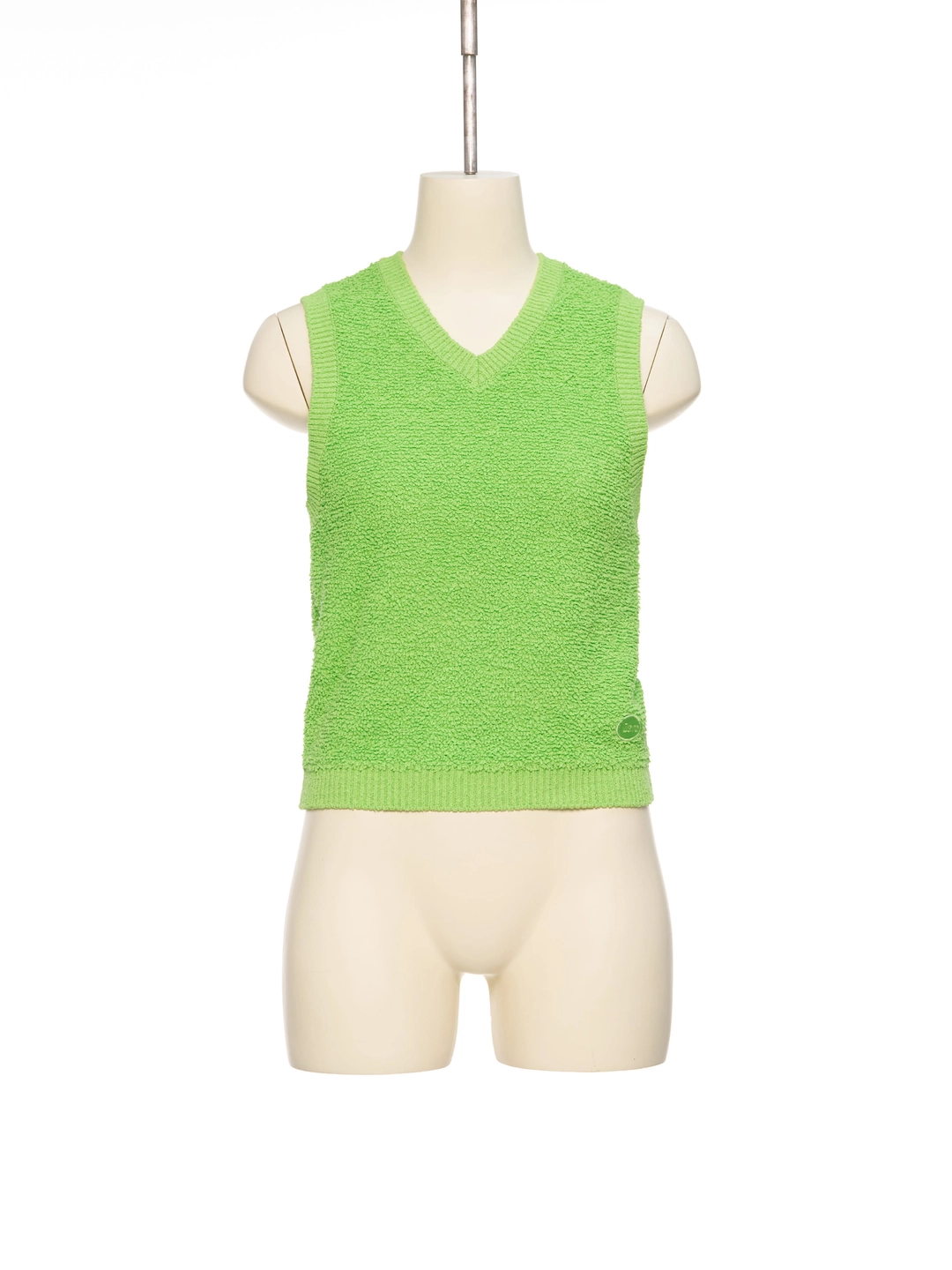푸쉬버튼 SS26 ZERO GREEN BOUCLE KNIT VEST 상품 이미지 1