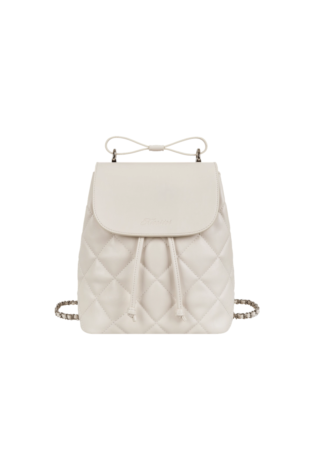 클리시어 Bunny quilted ribbon bag, Milk Beige 상품 이미지 1