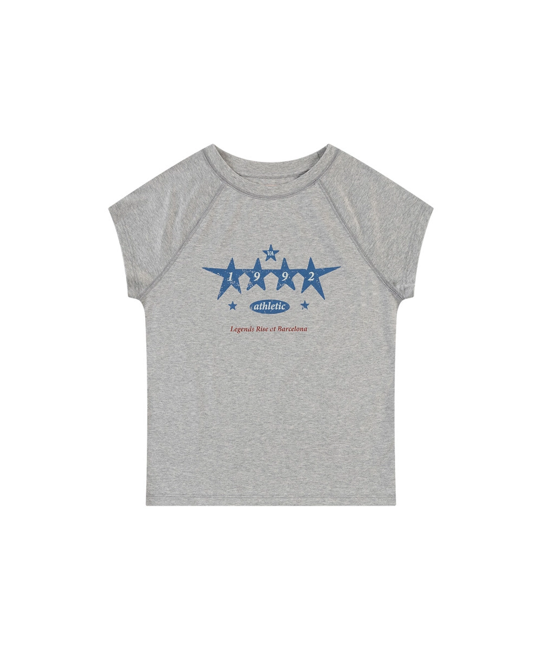 반원 아뜰리에 A3612 Vintage star 티셔츠_Melange gray 상품 이미지 1