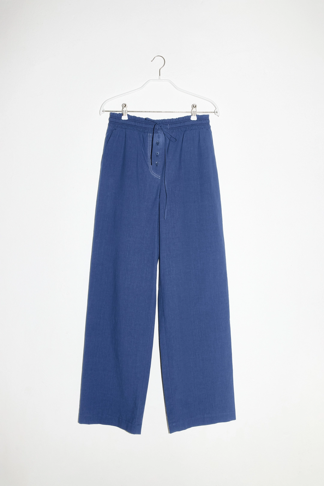 엔오르 COMFORT STRING COTTON PANTS - BLUE 상품 이미지 1