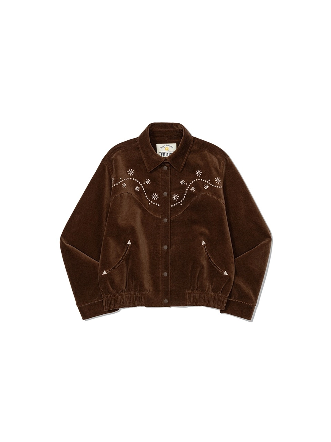 프리터 Western Embroidery Bomber Jacket Brown_F263JK09 상품 이미지 2