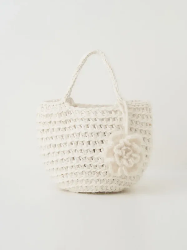 floral bam bag(ivory)