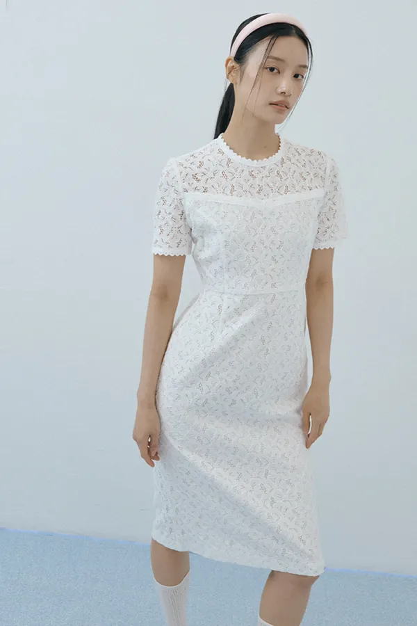 Roha Lace Dress (ivory)
