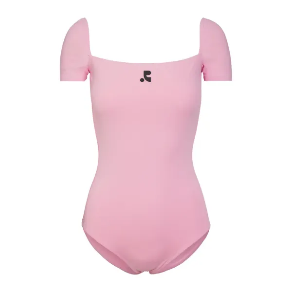 HALF SLEEVE SWIM SUIT - PINK