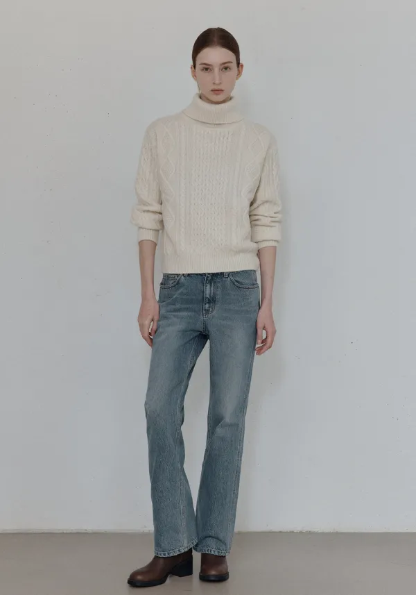 E2512 Semi Straight Denim (기모)