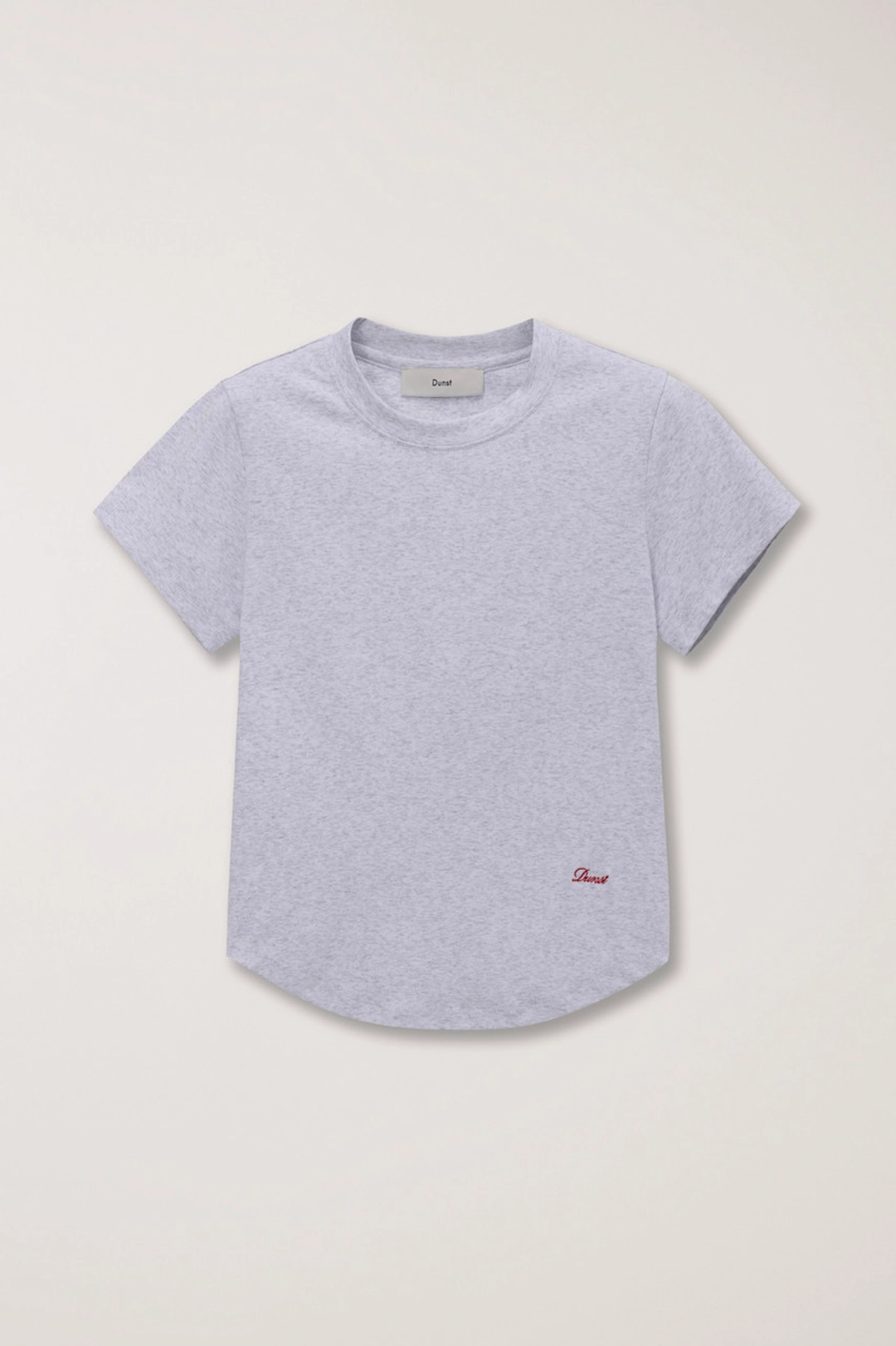 던스트 CURVED HEM SLIM TOP LIGHT MELANGE GREY_UDTS6B225G1 상품 이미지 1