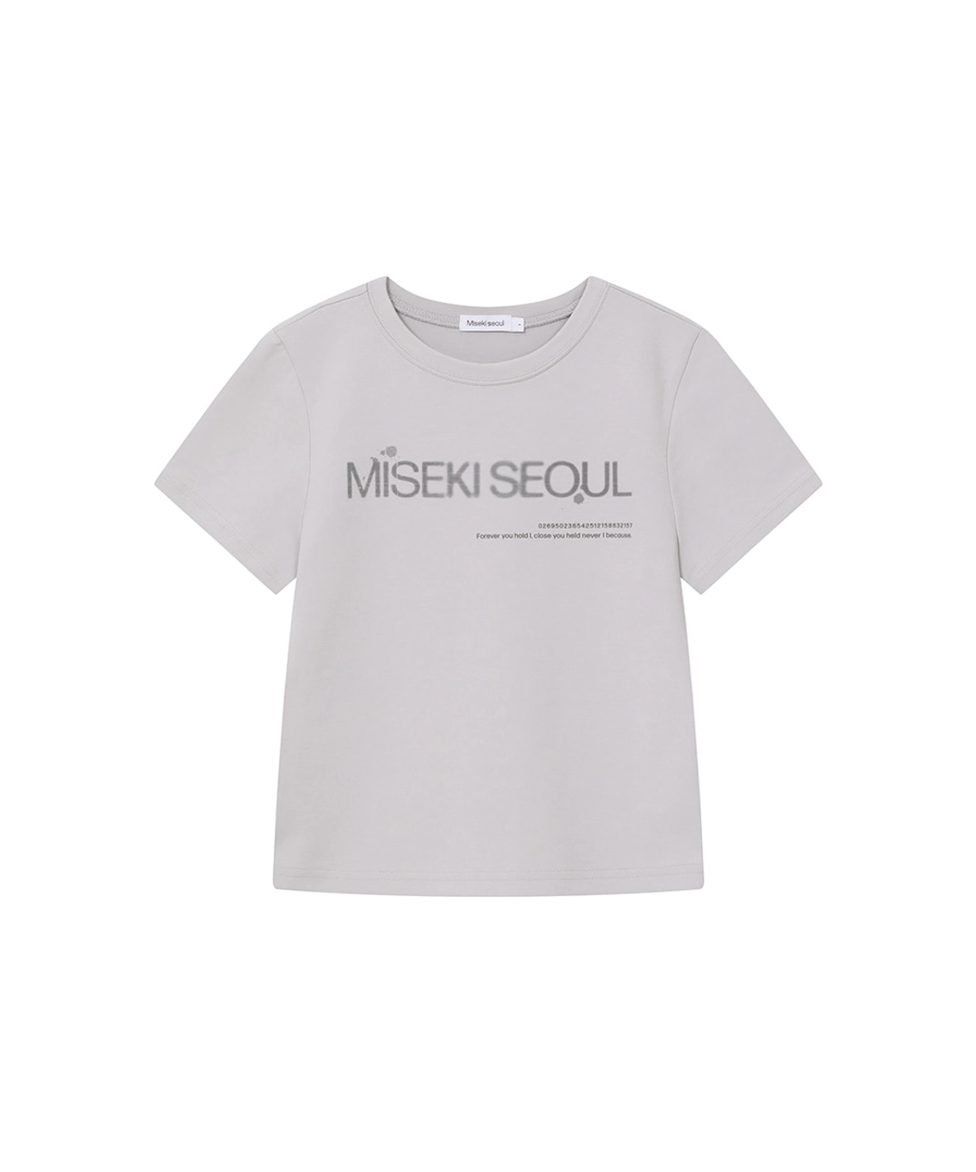 미세키서울 [Exclusive] Logo short sleeves LIGHT GREY 상품 이미지 1