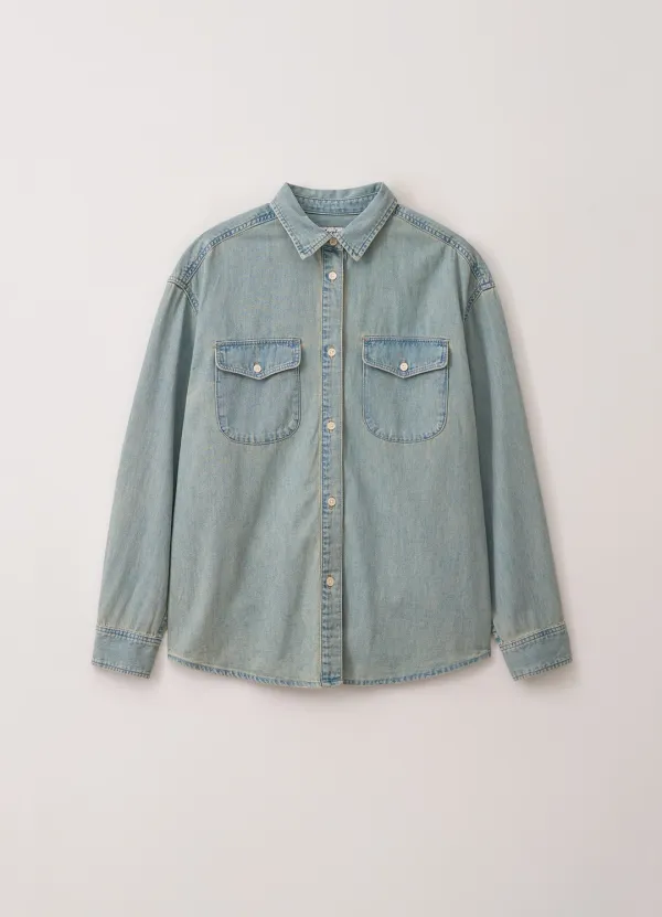3rd / Vintage Denim Shirt (Light Blue)
