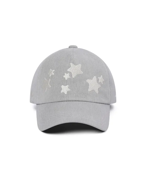 Midnight stars logo ball cap GREY